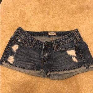 Denim shorts